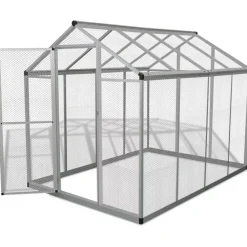 Discount FinePRICE Lintuhäkki, alumiini, 178x242x192cm