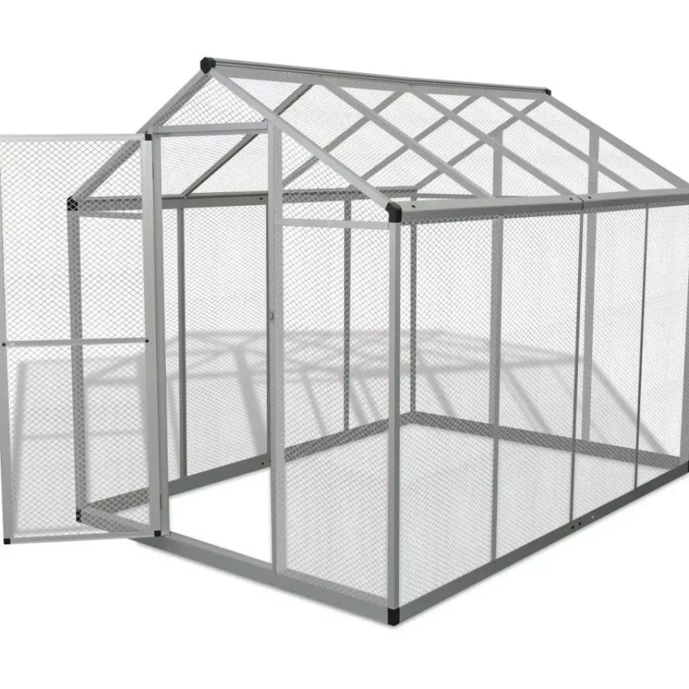 Discount FinePRICE Lintuhäkki, alumiini, 178x242x192cm