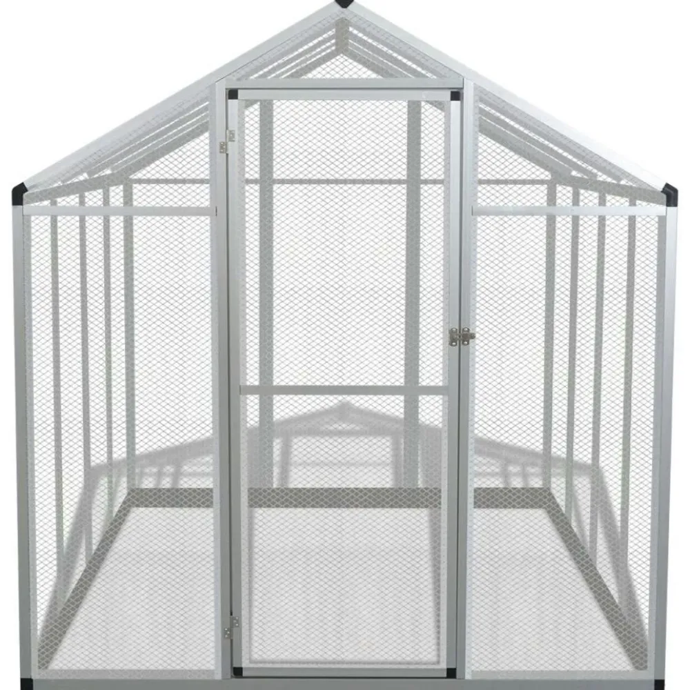 Discount FinePRICE Lintuhäkki, alumiini, 178x242x192cm