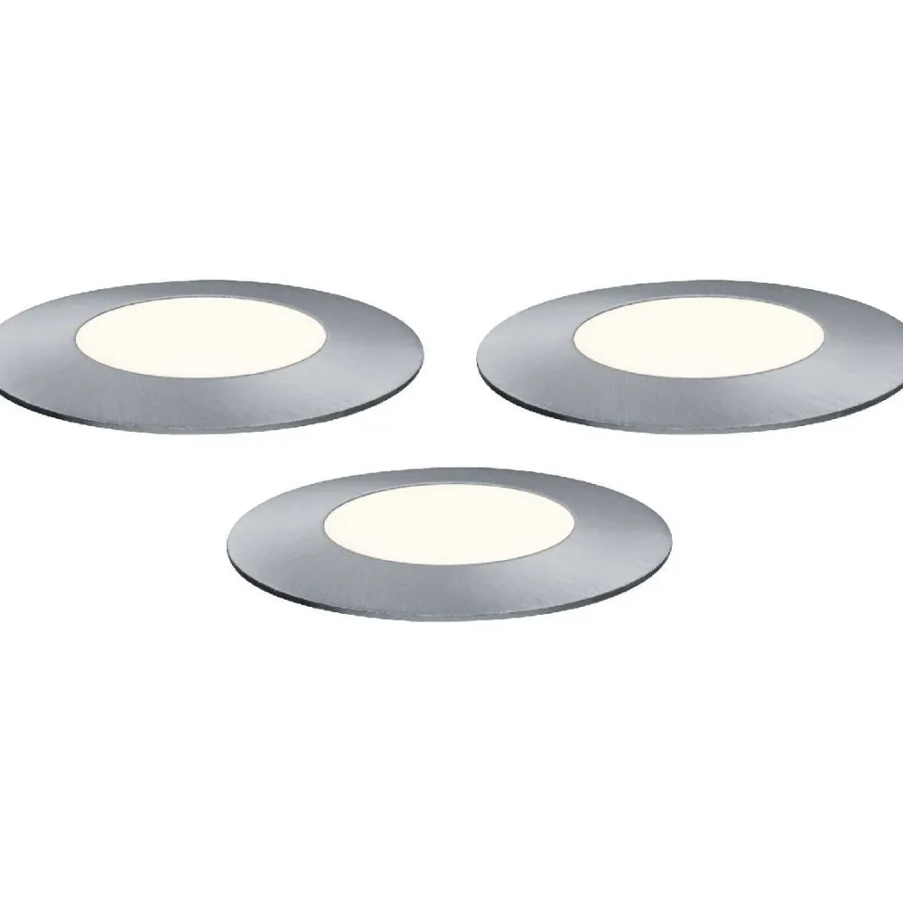 Hot Paulmann Lisäsarja Plug & Shine Mini maavalaisimille Ø55mm 3-osainen teräs