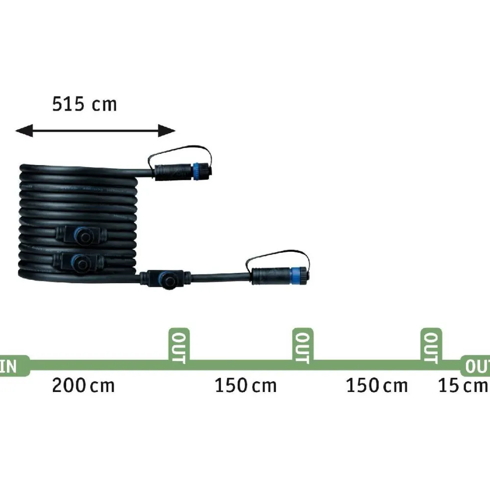 Hot Paulmann Lisäsarja Plug & Shine Mini maavalaisimille Ø55mm 3-osainen teräs