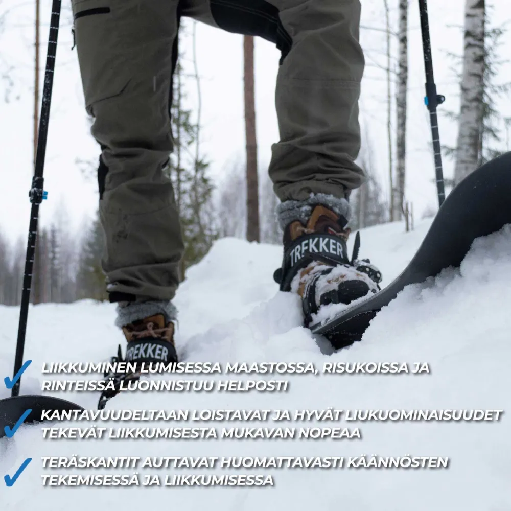 Online Trekker Liukulumikengät 130 cm + siteet
