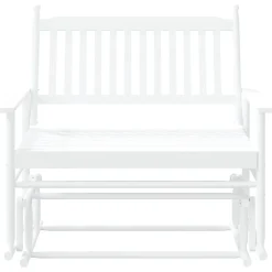 FinePRICE Liukupenkki musta 118x70x104,5 cm täysi haapa (08866)