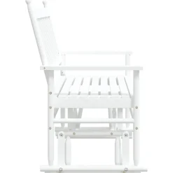 FinePRICE Liukupenkki musta 118x70x104,5 cm täysi haapa (08866)