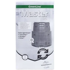 Greenline Lämminkomposti Master 375 L -15°C musta