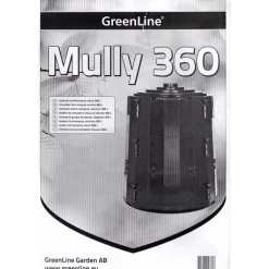 Discount Greenline Lämminkomposti Mully 360 L -15°C musta