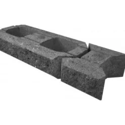 Discount Lakka Rakennustuotteet Lohkomuurikivipari Lakka 480x200x100 mm ja 80x200x100 mm musta