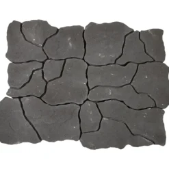 Discount Lakka Rakennustuotteet Loimuliuskekivi Lakka 80 264x490 mm hiilenmusta