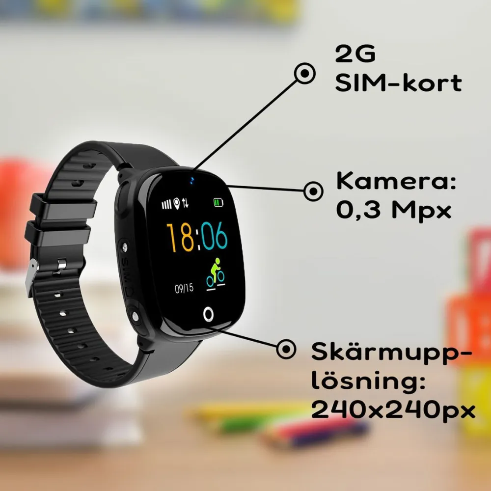 Sale Kuura Älykello Smart Watch Kids K1, pinkki