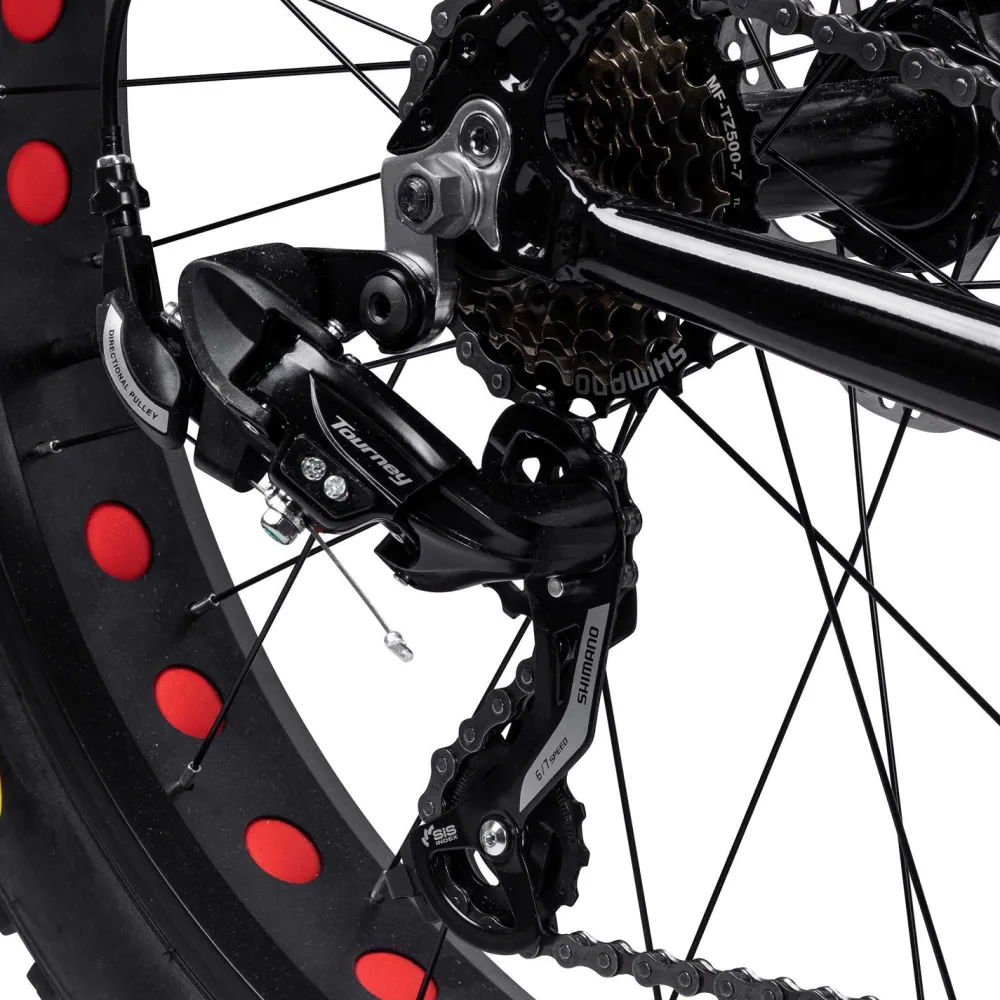 New Swoop Maastopyörä Fatbike Adventurer, 26x4", 21 vaihdetta, musta