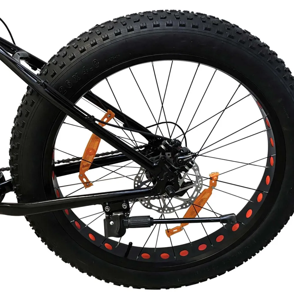 New Swoop Maastopyörä Fatbike Adventurer, 26x4", 21 vaihdetta, musta
