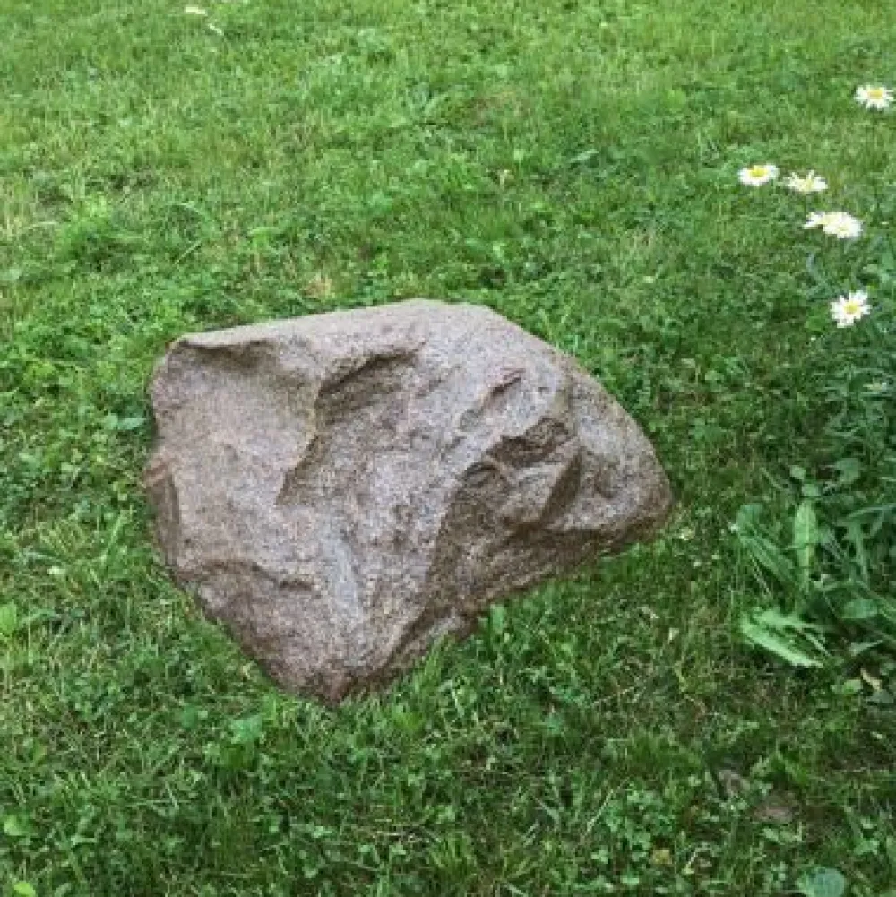New Taidekivi Maisemakivi D-50 Ø50cm punainen lasikuitua