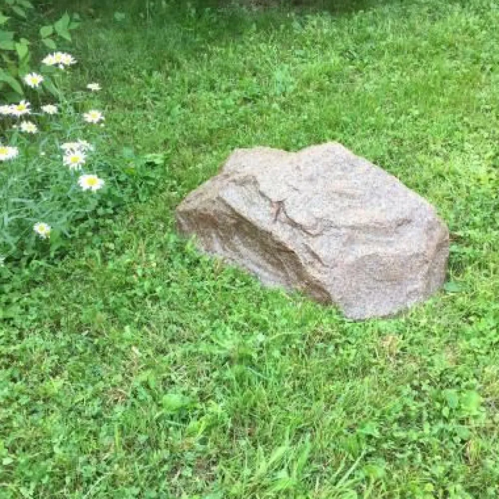 New Taidekivi Maisemakivi D-50 Ø50cm punainen lasikuitua