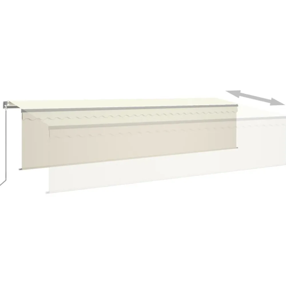 Discount FinePRICE Manuaalisesti kelattava markiisi verhoilla 3x2,5 m kerma