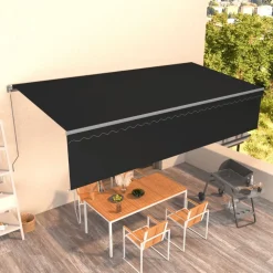 Discount FinePRICE Manuaalisesti kelattava markiisi verhoilla 3x2,5 m kerma