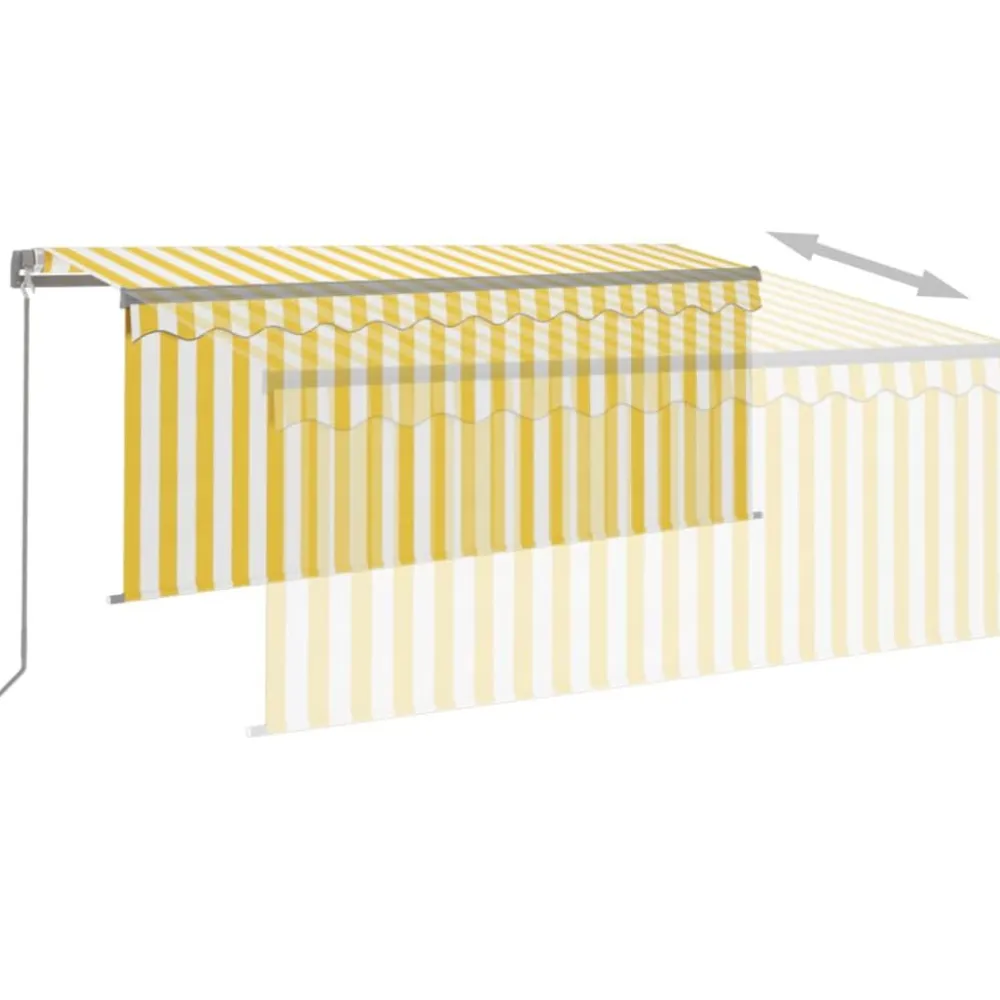 Discount FinePRICE Manuaalisesti kelattava markiisi verhoilla 3x2,5 m kerma