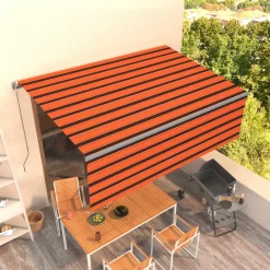 Discount FinePRICE Manuaalisesti kelattava markiisi verhoilla 3x2,5 m kerma