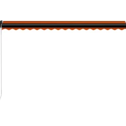 Outlet FinePRICE Manuaalisesti sisäänkelattava markiisi LEDillä 350x250 cm kermanvalkoinen