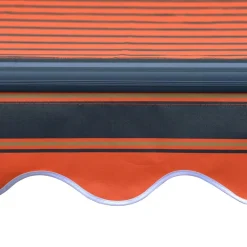 Outlet FinePRICE Manuaalisesti sisäänkelattava markiisi LEDillä 350x250 cm kermanvalkoinen
