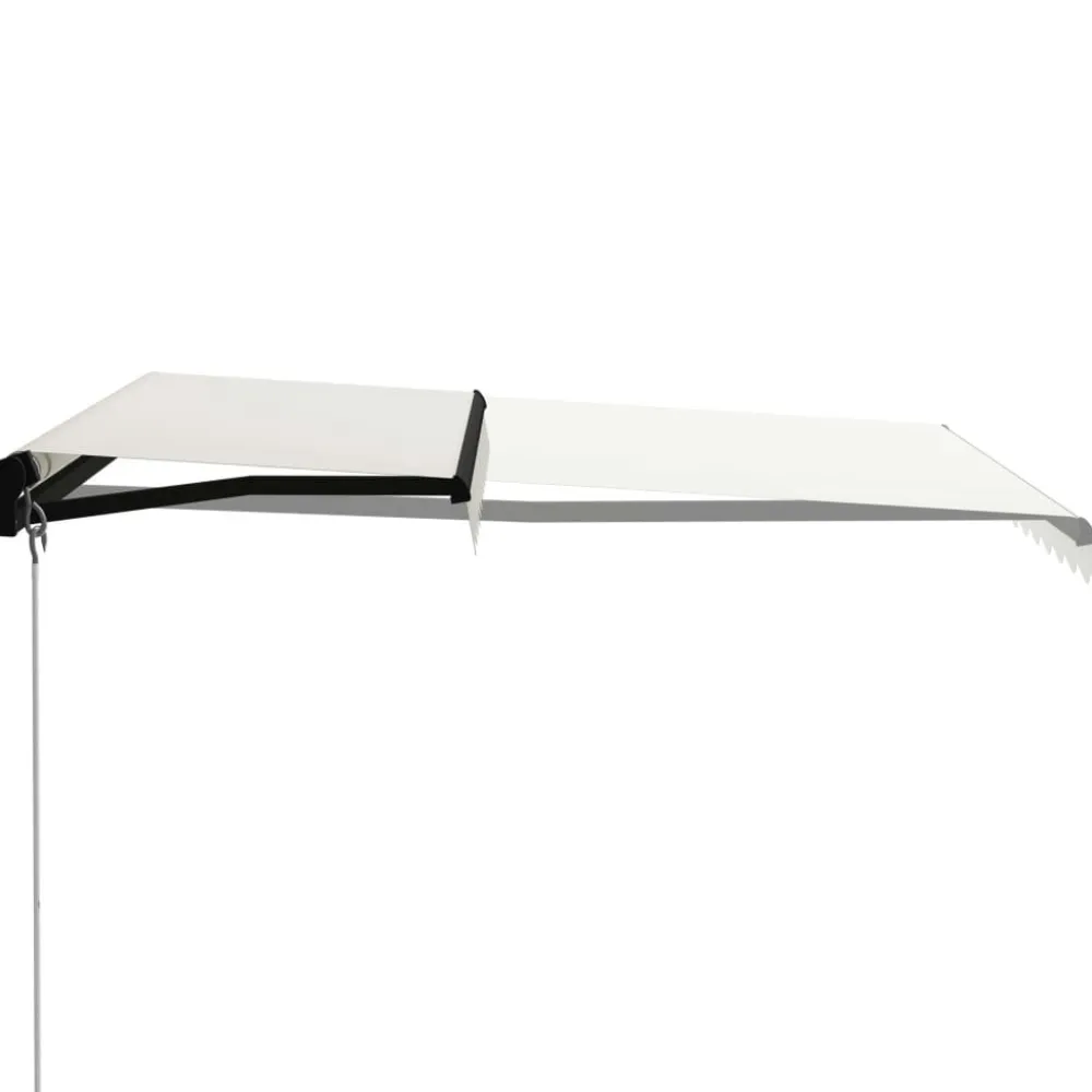 Best FinePRICE Manuaalisesti sisäänkelattava markiisi 1 300x250 cm sininen/valkoinen