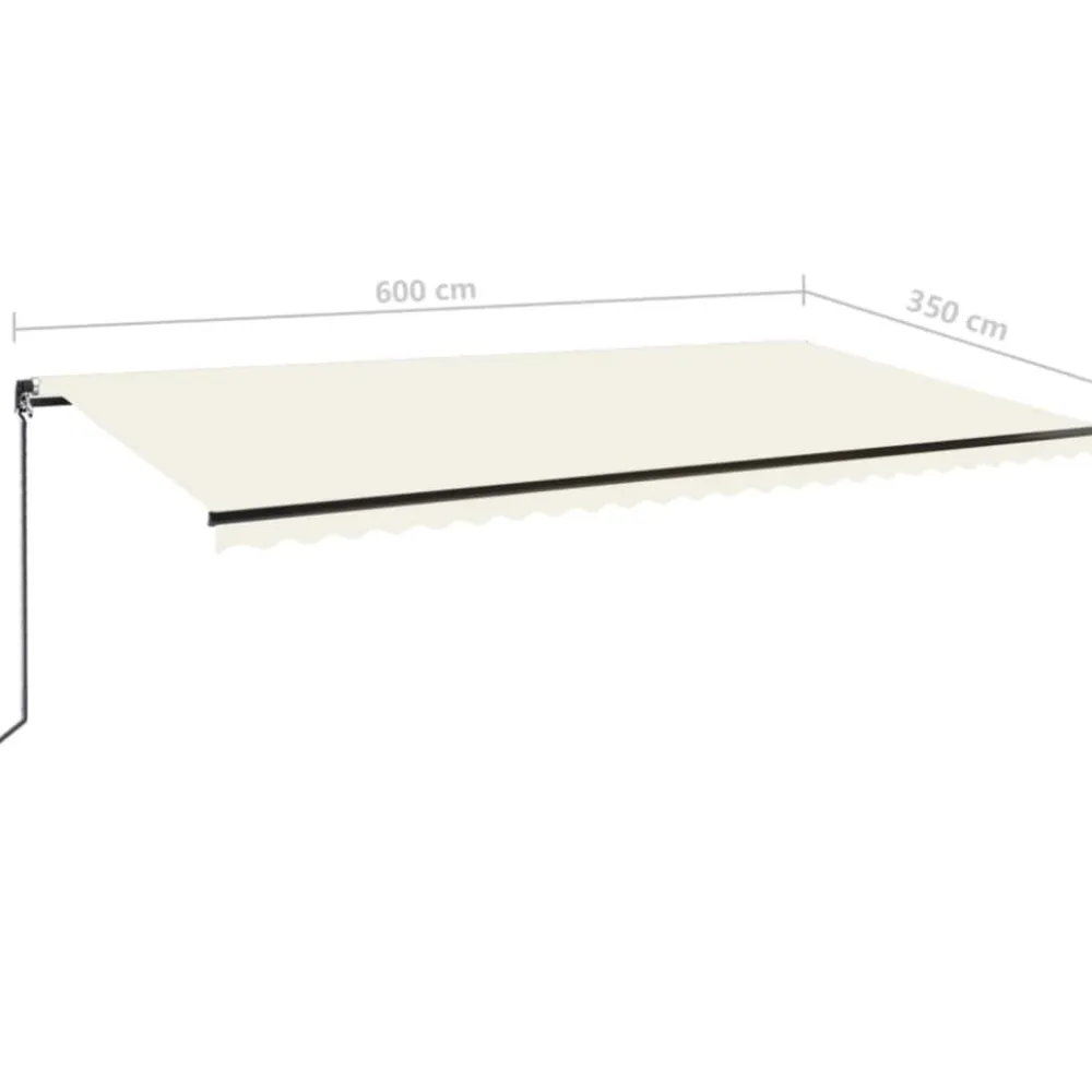 Best FinePRICE Manuaalisesti sisäänkelattava markiisi 1 300x250 cm sininen/valkoinen