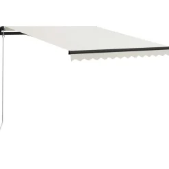 Best FinePRICE Manuaalisesti sisäänkelattava markiisi 1 300x250 cm sininen/valkoinen