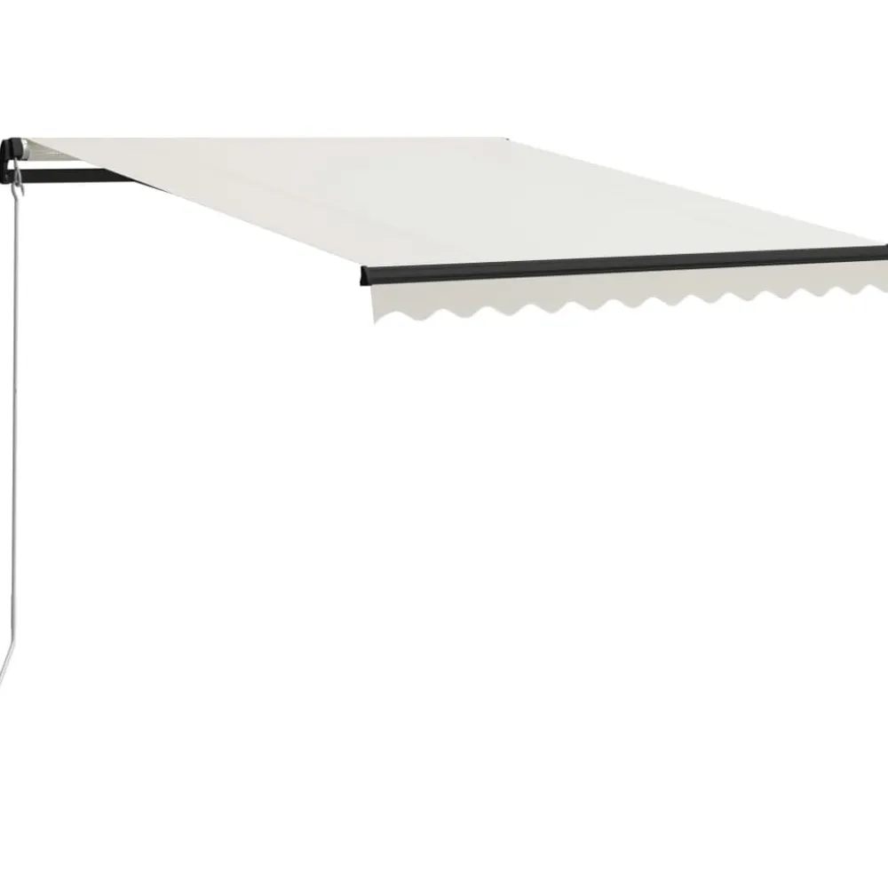 Best FinePRICE Manuaalisesti sisäänkelattava markiisi 1 300x250 cm sininen/valkoinen