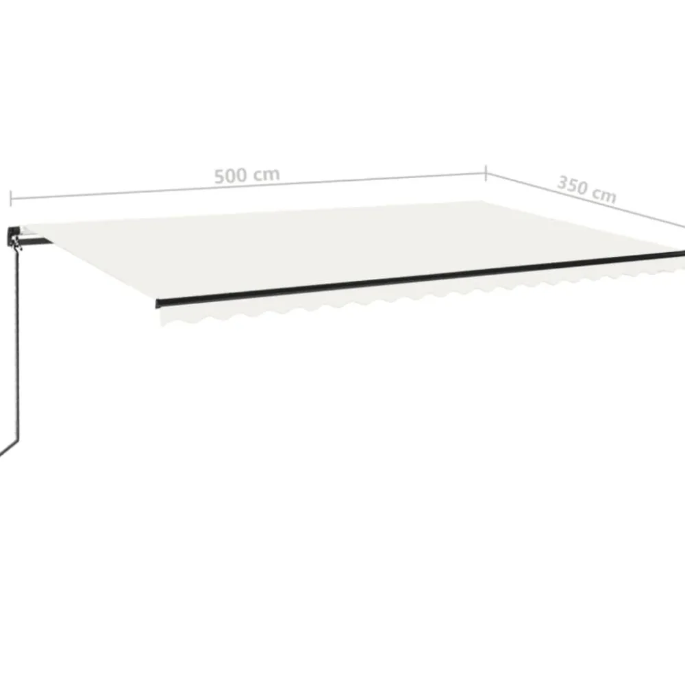 Best FinePRICE Manuaalisesti sisäänkelattava markiisi 1 300x250 cm sininen/valkoinen