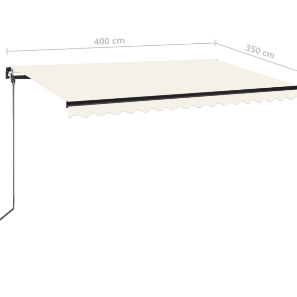 Best FinePRICE Manuaalisesti sisäänkelattava markiisi 1 300x250 cm sininen/valkoinen