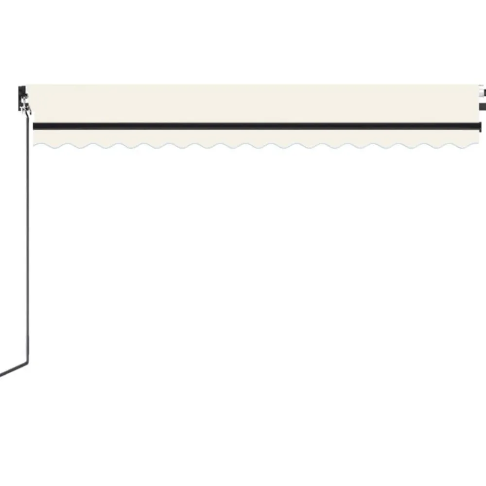 Best FinePRICE Manuaalisesti sisäänkelattava markiisi 1 300x250 cm sininen/valkoinen