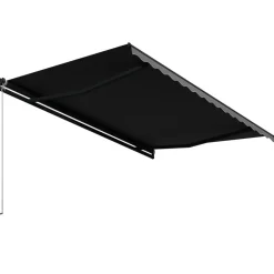 Best FinePRICE Manuaalisesti sisäänkelattava markiisi 1 300x250 cm sininen/valkoinen