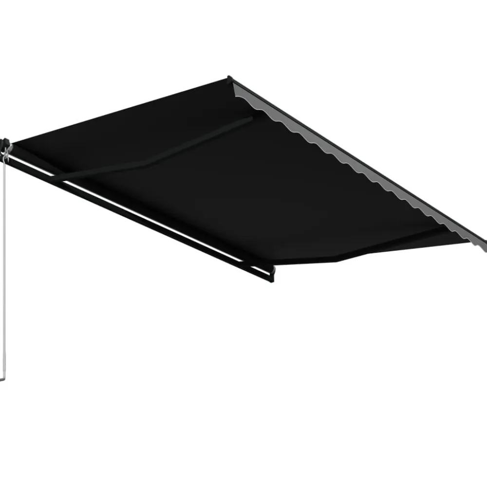 Best FinePRICE Manuaalisesti sisäänkelattava markiisi 1 300x250 cm sininen/valkoinen