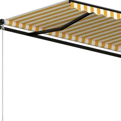 Best FinePRICE Manuaalisesti sisäänkelattava markiisi 1 300x250 cm sininen/valkoinen