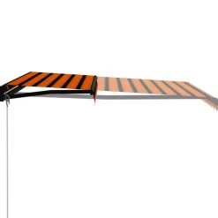 Best FinePRICE Manuaalisesti sisäänkelattava markiisi 1 300x250 cm sininen/valkoinen