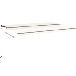 Best FinePRICE Manuaalisesti sisäänkelattava markiisi 1 300x250 cm sininen/valkoinen