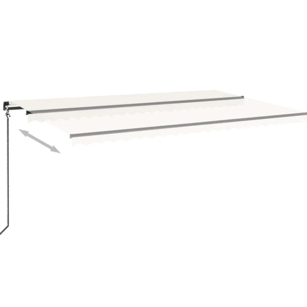 Best FinePRICE Manuaalisesti sisäänkelattava markiisi 1 300x250 cm sininen/valkoinen