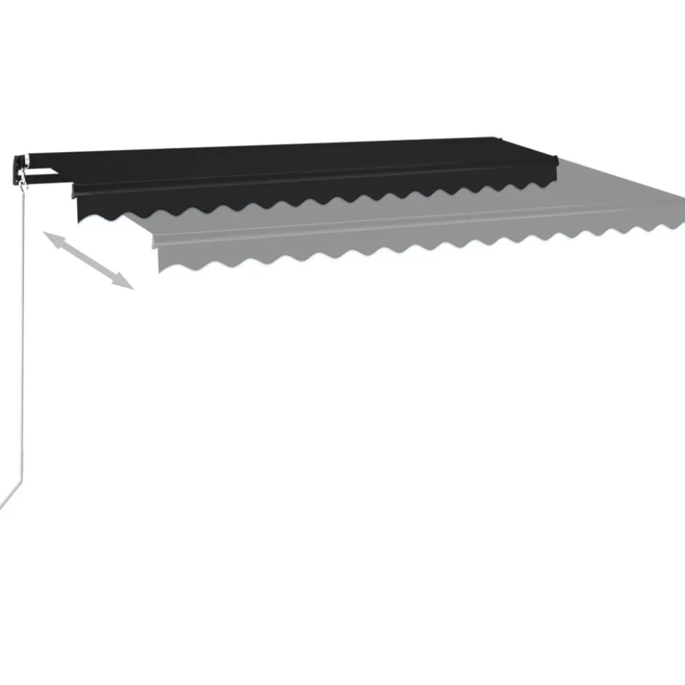 Best FinePRICE Manuaalisesti sisäänkelattava markiisi 1 300x250 cm sininen/valkoinen