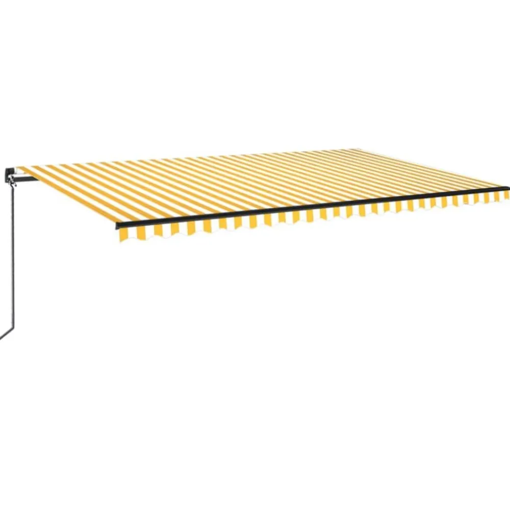 Best FinePRICE Manuaalisesti sisäänkelattava markiisi 1 300x250 cm sininen/valkoinen