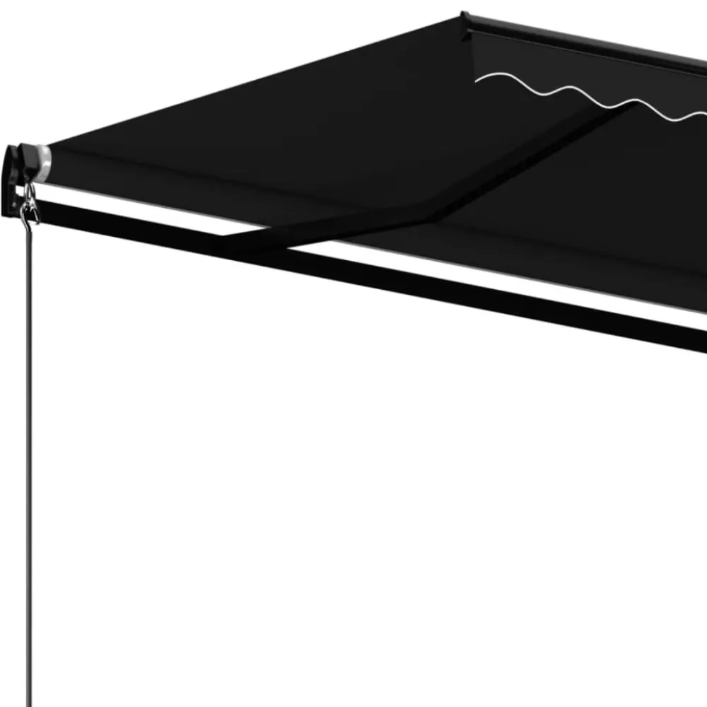 Best FinePRICE Manuaalisesti sisäänkelattava markiisi 1 300x250 cm sininen/valkoinen