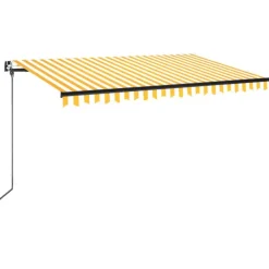 Best FinePRICE Manuaalisesti sisäänkelattava markiisi 1 300x250 cm sininen/valkoinen