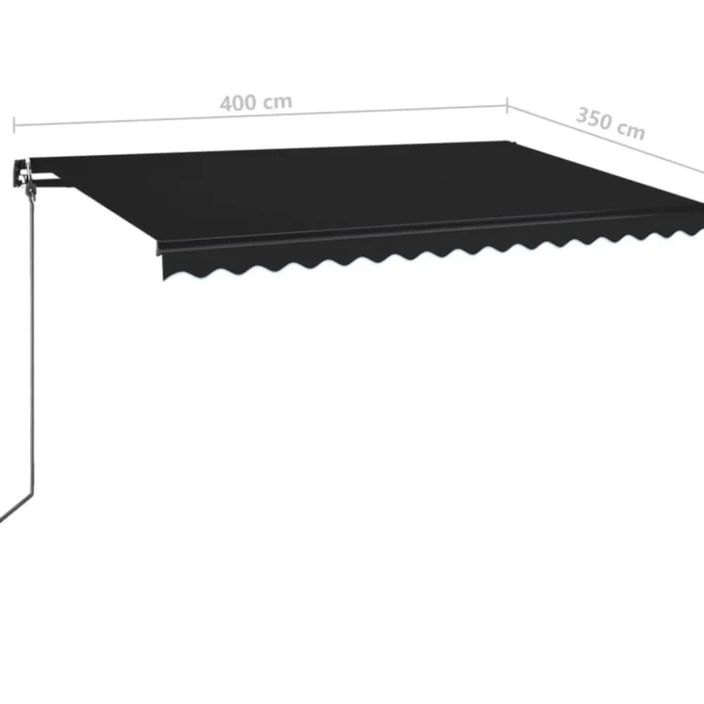 Best FinePRICE Manuaalisesti sisäänkelattava markiisi 1 300x250 cm sininen/valkoinen
