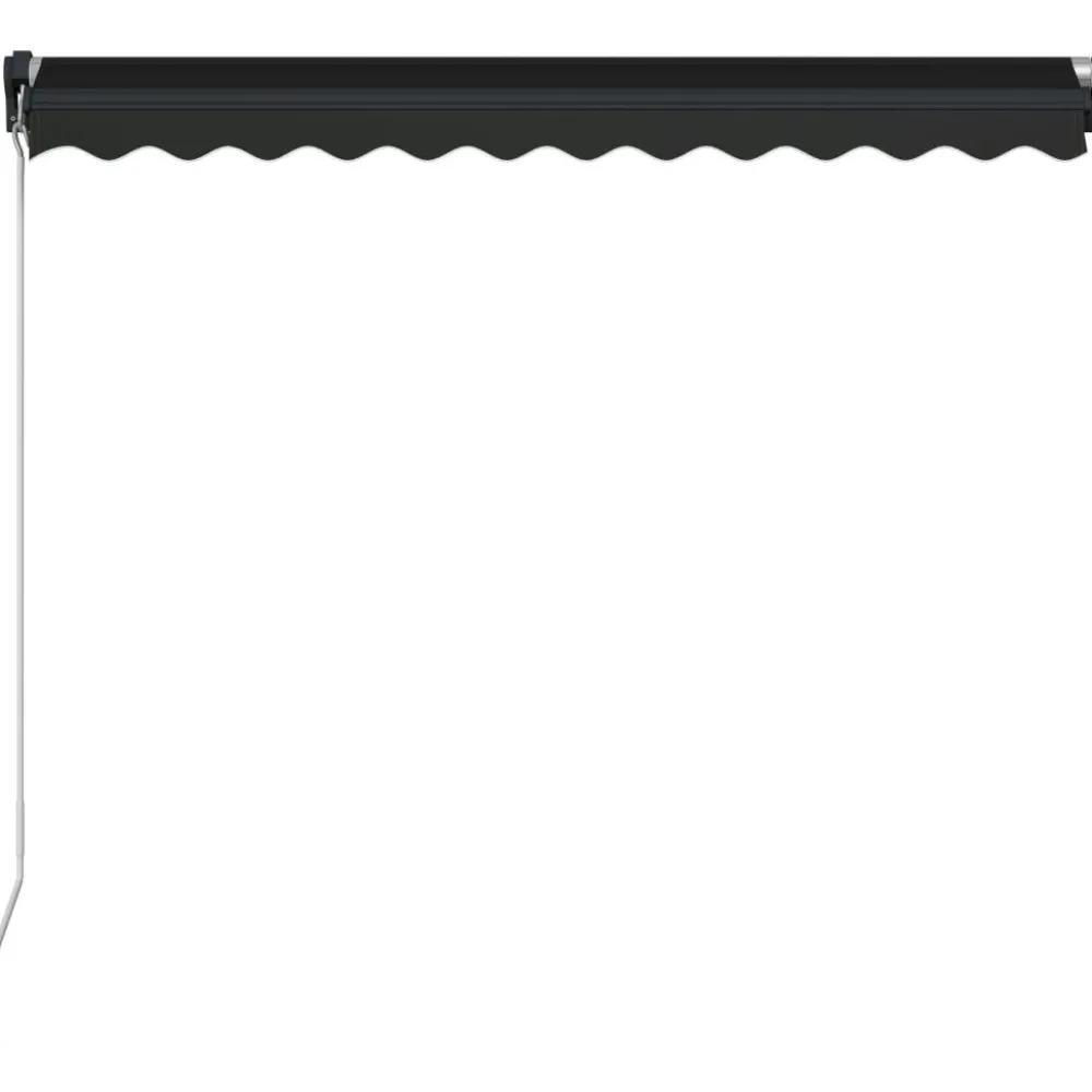 Best FinePRICE Manuaalisesti sisäänkelattava markiisi 1 300x250 cm sininen/valkoinen