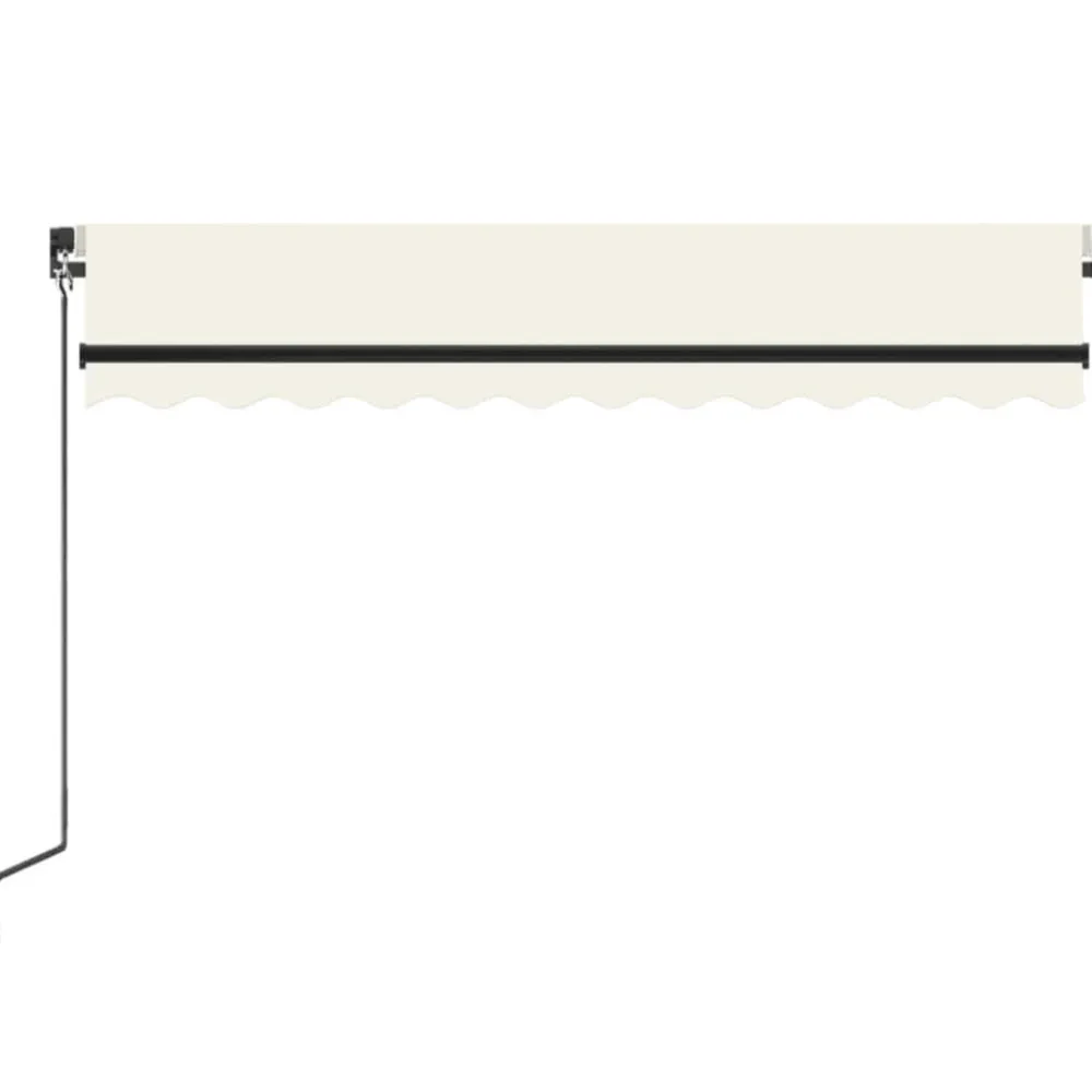 Best FinePRICE Manuaalisesti sisäänkelattava markiisi 1 300x250 cm sininen/valkoinen