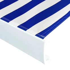 Sale FinePRICE Markiisikangas sininen ja valkoinen 400x300 cm (45712)