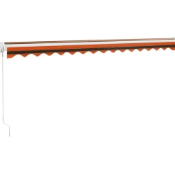 Online FinePRICE Markiisi sisäänkelattava, oranssiruskea, 4x3 m kangas/alumiini