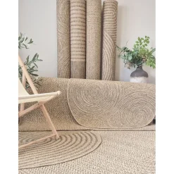 New Benina Matto Natural Sun, sisä- ja ulkokäyttöön, ruskea, eri kokoja