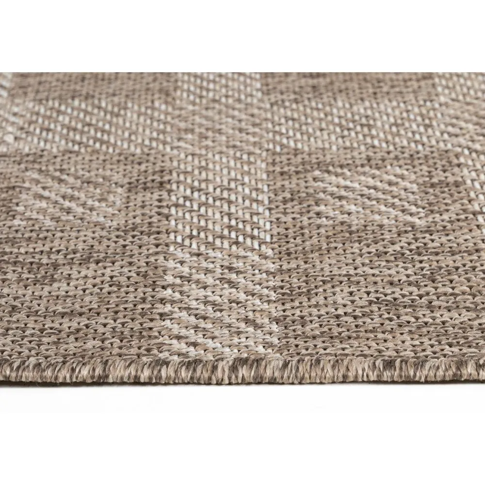 Hot Linento Matto Check 80x150 cm ruskeanbeige