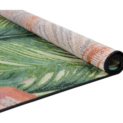 New Tom Tailor Matto Garden ulko- ja sisäkäyttöön vihreä/monivärinen eri kokoja