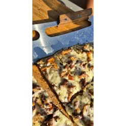 Outlet Pepper Mezzaluna-pizzaleikkuri , 35cm, puukahvalla