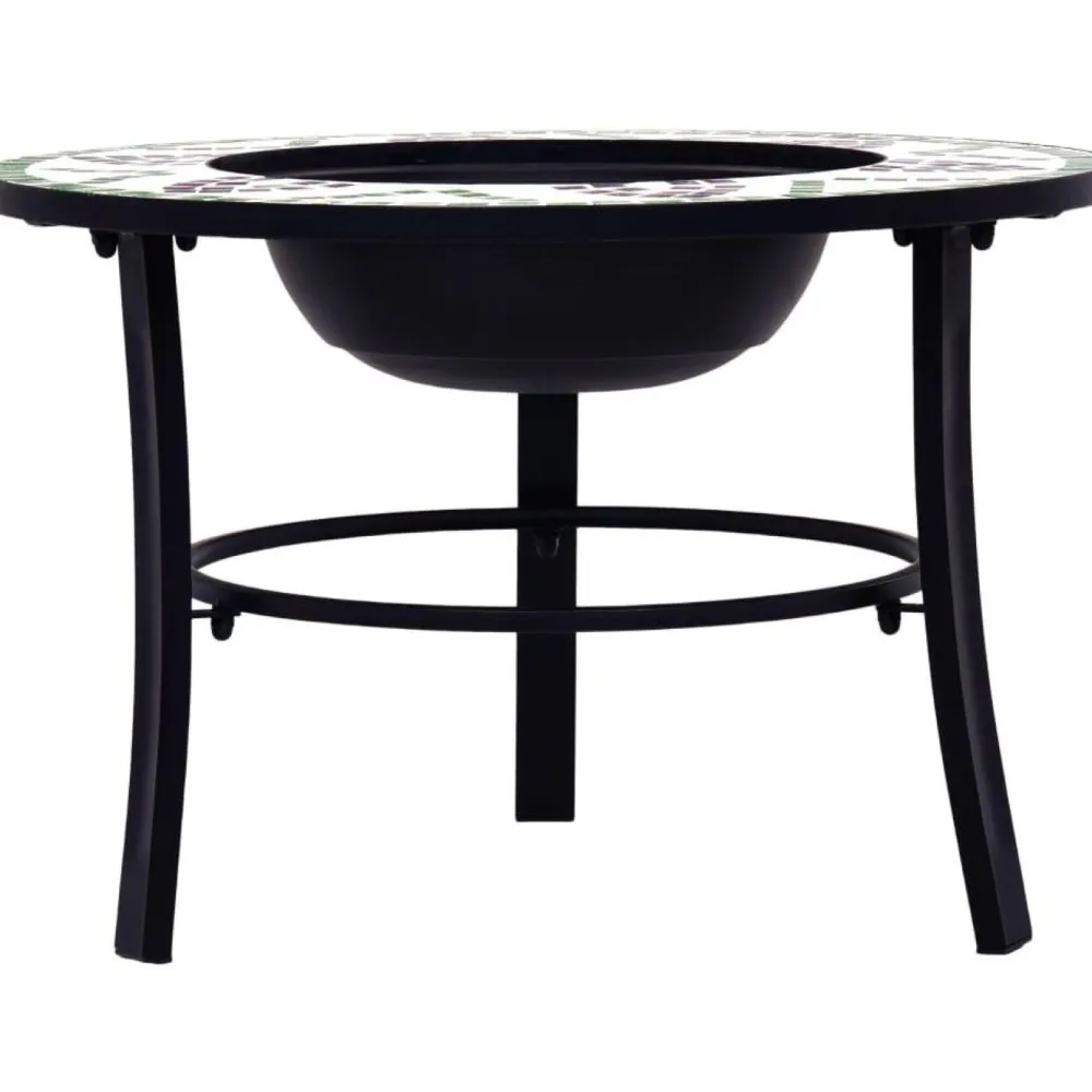 Clearance FinePRICE Mosaiikkitulisija 68cm, keramiikka, vihreä